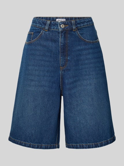 Bermudas aus Denim im Used-Look Shop The Look MANNEQUINE