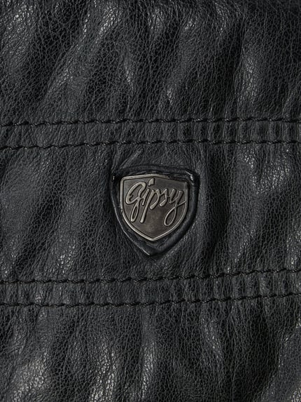 MAURITIUS Lederjacke mit abnehmbarer Kapuze Modell 'Rylo' Anthrazit 3