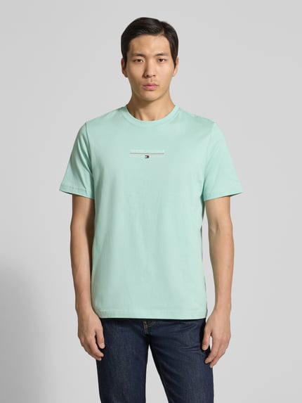 Tommy Hilfiger Regular Fit T-Shirt aus reiner Baumwolle Mint 4