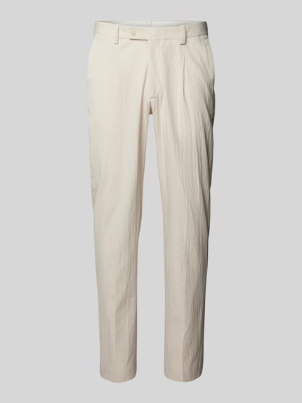 MANGO Anzughose mit Bundfalten Modell 'parma' Beige 2