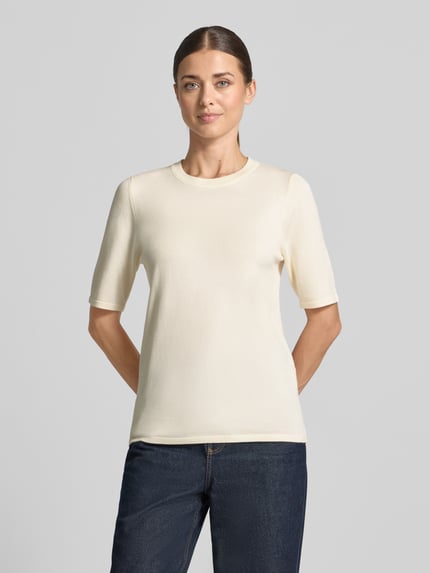 ICHI Regular Fit Pullover in Strick-Optik Modell "LULS" Offwhite 4