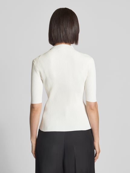 Ted Baker Strickshirt mit Zierknöpfen und 1/2-Arm Offwhite 5