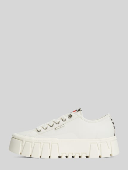 Tommy Jeans Sneakers met plateauzool Ecru - 2