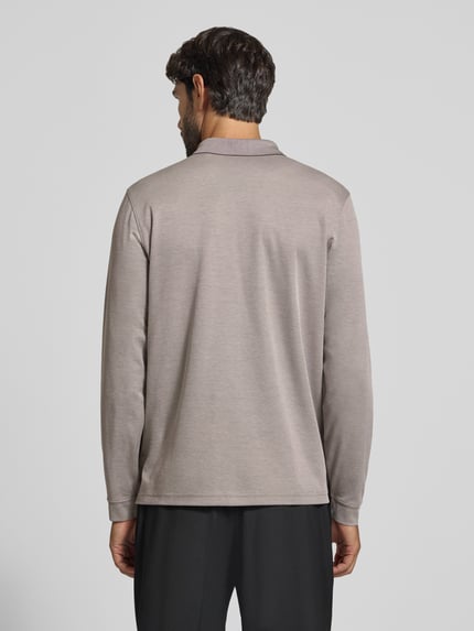 RAGMAN koszulka polo o kroju regular fit z mieszanki bawełny Srebrny 5