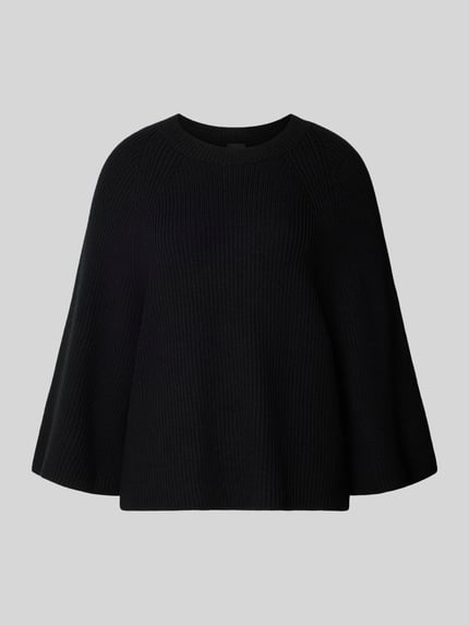 BOSS Pullover aus Wolle mit 3/4-Ärmeln Black 2