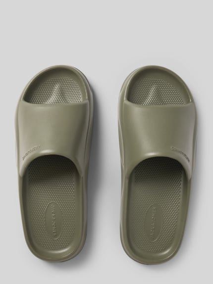 JACK & JONES Slides mit Label-Detail Khaki 3