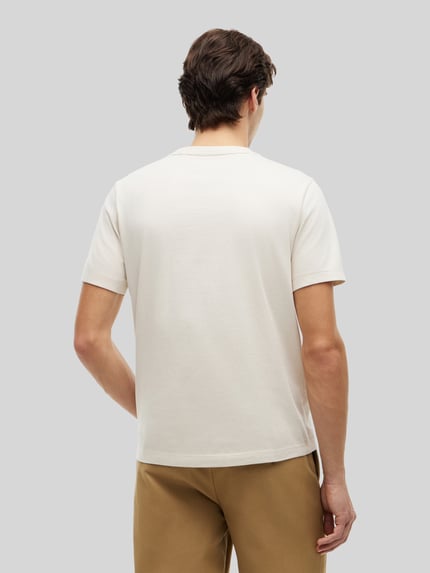 Tommy Hilfiger Regular Fit T-Shirt aus reiner Baumwolle Offwhite 5