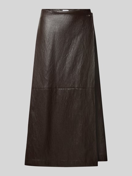 Ausgestellter Midi-Rock mit Viskose-Anteil Shop The Look MANNEQUINE