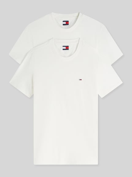 Tommy Jeans Slim Fit T-Shirts aus reiner Baumwolle im 2er-Pack Offwhite 2