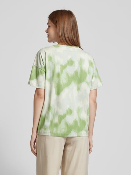 Jake*s Casual Oversized T-Shirt mit Allover-Print Grass 5