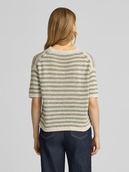 Marc O'Polo Sweter o kroju loose fit z mieszanki bawełny Jasnozielony 5