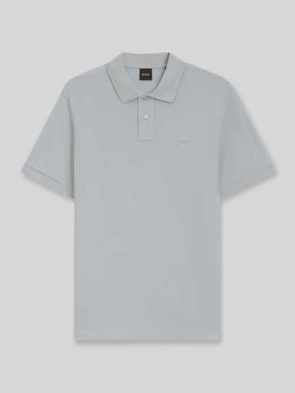 BOSS Orange koszulka polo o kroju regular fit z mieszanki bawełny model 'Passenger' Lodowy błękitny 2