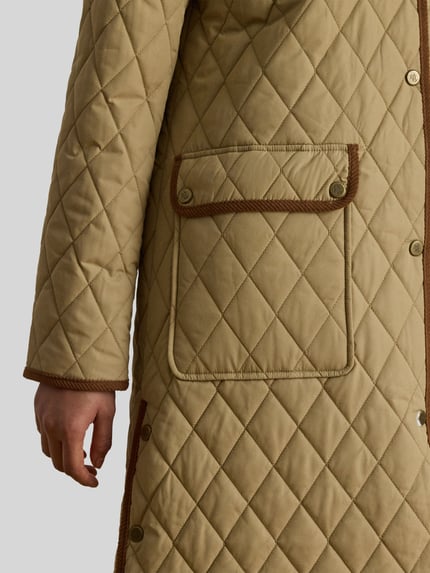 Lauren Ralph Lauren Regular Fit Steppmantel mit Logo-Stitching Beige 6