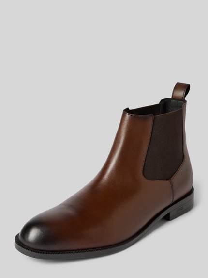 BOSS Chelsea Boots aus Rindsleder  Dunkelbraun 1
