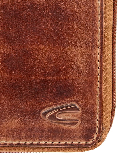 camel active Portemonnaie aus Leder im Retro-Look Mittelbraun 2
