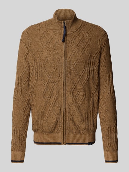 LERROS Strickjacke mit Reißverschluss Hellbraun 2