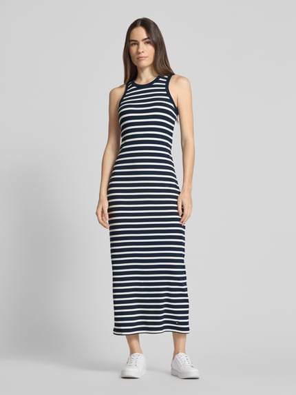 Tommy Hilfiger Maxikleid ohne Ärmel Marine 4