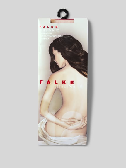 FALKE 12 DEN Feinkniestrümpfe Modell 'SHELINA 12' Beige Melange 3