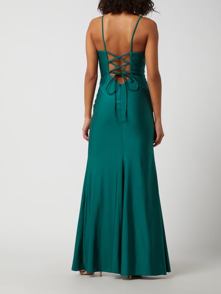 LUXUAR FASHION Abendkleid mit Drapierung Gruen 4