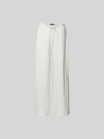 black palms Stoffhose mit elastischem Bund Offwhite 2