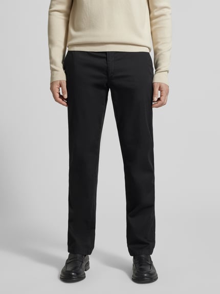 Brax regular fit broek met achterzakken model 'Evans' Zwart - 4
