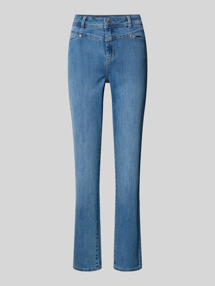 Christian Berg Woman Jeansy o kroju slim fit z kieszeniami z tyłu Jeansowy niebieski 2