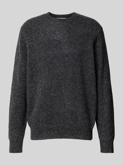 Sweter z wełny z prążkowanymi ściągaczami Shop The Look MANNEQUINE