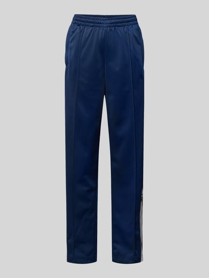 adidas Originals Spodnie typu track pants o kroju straight fit z lampasami model ‘Break’ Ciemnoniebieski 2
