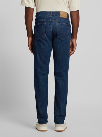 Brax Comfort fit jeans in 5-pocketmodel model 'Cooper' Donkerblauw - 5