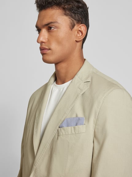 Christian Berg Men 2-knoops colbert comfort fit met reverskraag Beige - 3
