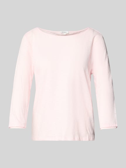 s.Oliver RED LABEL Regular Fit 3/4-Shirt aus reiner Baumwolle Rosa 2