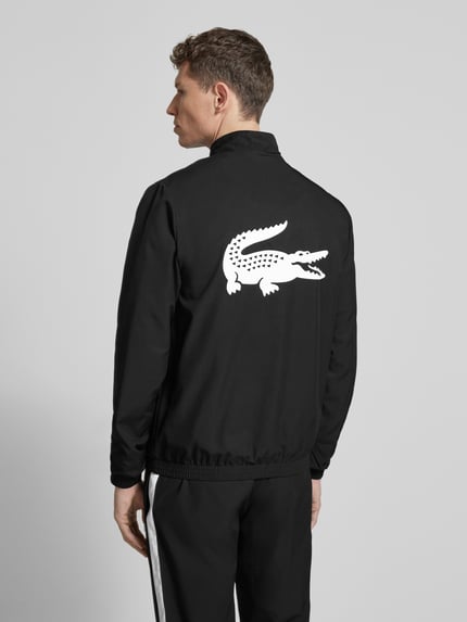 Lacoste Sport Regular Fit Trainingsanzug mit Kontraststreifen Black 5