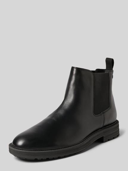 JACK & JONES Chelsea boots met elastische inzet, model 'WHOSKINS' Zwart - 1
