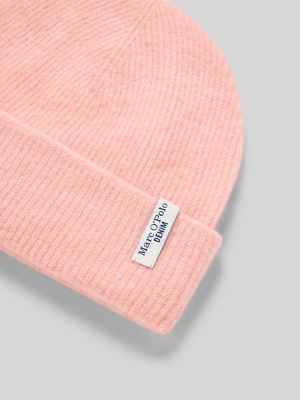 Marc O'Polo DENIM Beanie met alpaca en scheerwol Roze - 2