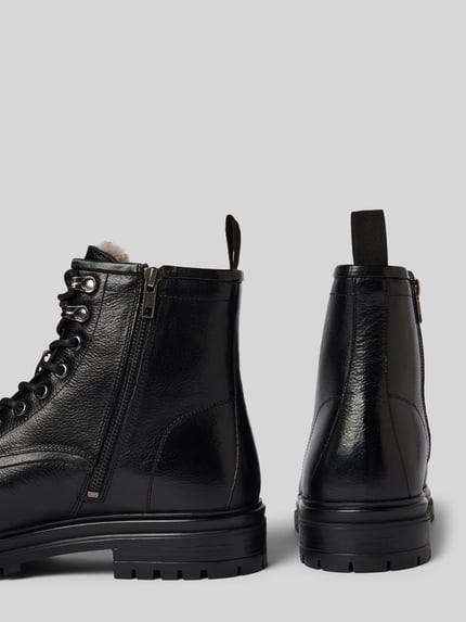 DIGEL Kozaki sznurowane z detalem z logo model ‘Savoy’ Czarny 2