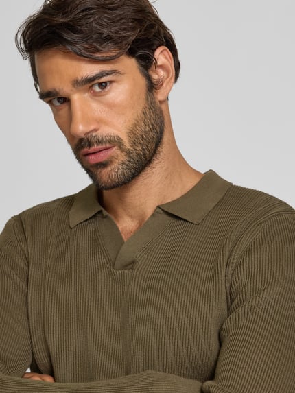 Lindbergh Relaxed Fit Pullover mit Strukturmuster Oliv 3