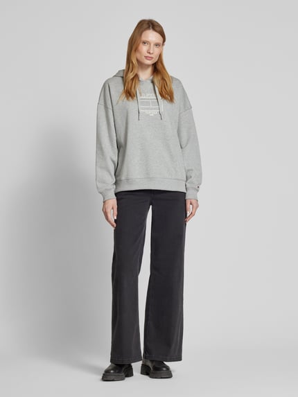 Tommy Hilfiger Oversized hoodie met extra brede schouders Middengrijs - 1