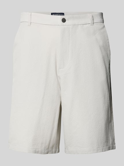 Tom Tailor Denim Loose fit korte broek in crêpelook Lichtgrijs - 2