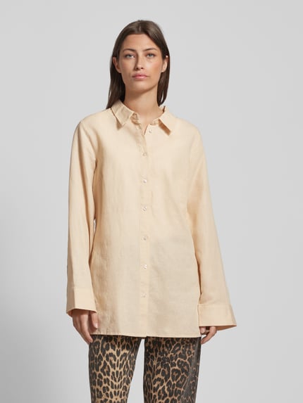 MSCH Copenhagen Hemdbluse mit 3/4-Arm Modell 'Mirilla' Beige 4
