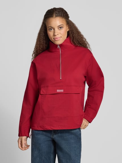 OH APRIL wiatrówka o kroju regular fit z zamkiem błyskawicznym model 'Livia' Wiśniowy 4