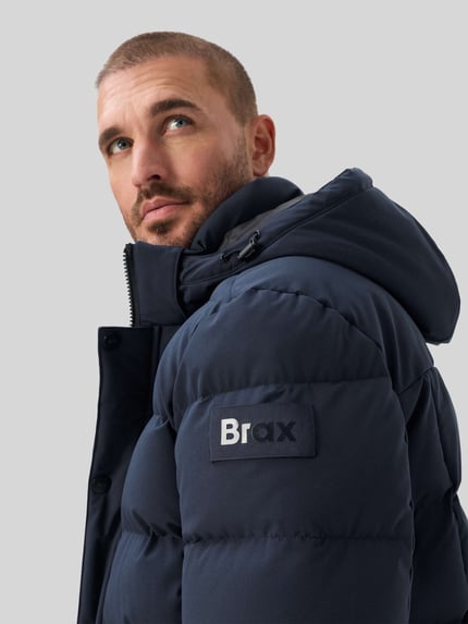Brax Gewatteerd jack met capuchon Marineblauw - 3