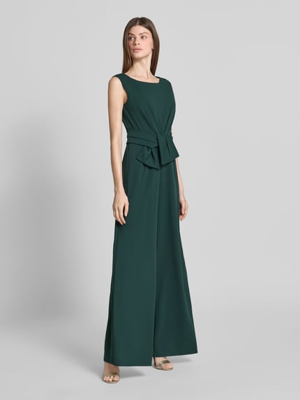 Vera Mont Jumpsuit mit Knotendetail Dunkelgruen 1