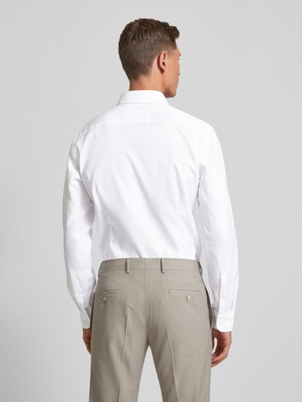 Jake*s Super slim fit zakelijk overhemd in effen design Wit - 5