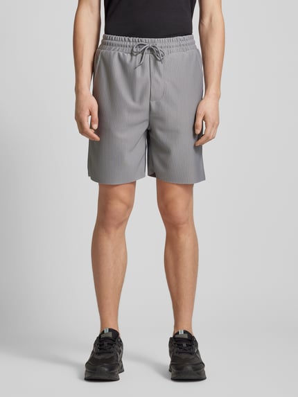 ONLY & SONS Regular Fit Sweatshorts mit Feinripp Modell 'DRUM LIFE' Hellgrau 4