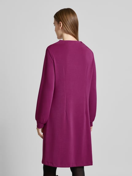 s.Oliver BLACK LABEL Loose fit sweatjurk met platte kraag Paars - 5