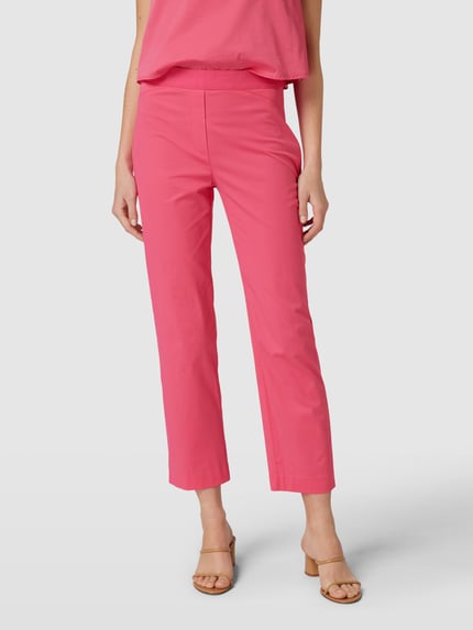 Marc Cain Stoffhose mit elastischem Logo-Bund Pink 4