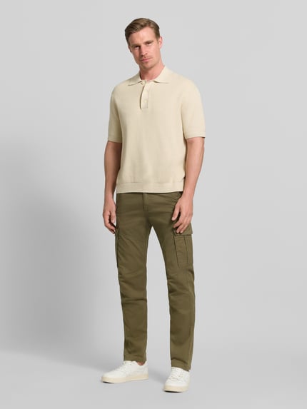 s.Oliver RED LABEL Regular Fit Cargohose aus Baumwoll-Mix Dunkelgruen 1