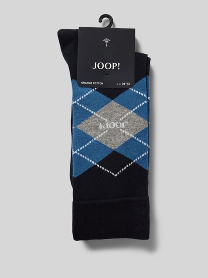 JOOP! COLLECTION Socken mit geripptem Abschluss im 2er-Pack
 Marine 3