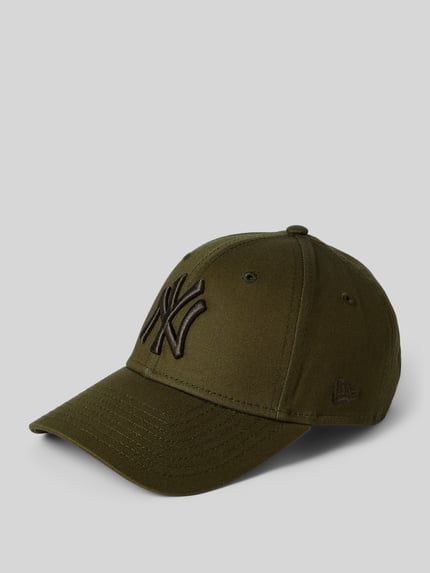 New Era Baseballpet met labeldetail Donkerbruin - 1