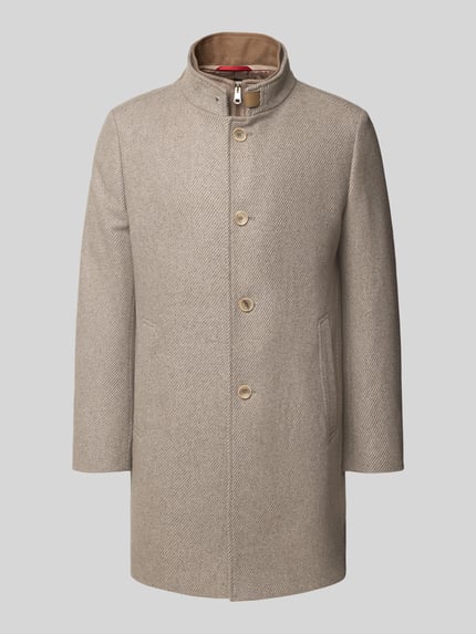 CINQUE Lange jas van wolmix model 'CHOICE' Beige - 2